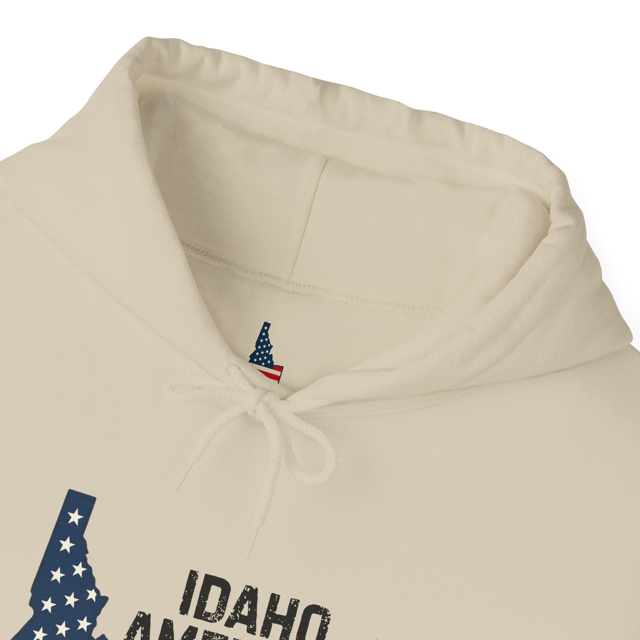 Idaho American Beauty Hoodie with No Sleeve Logo