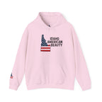Idaho American Beauty Hoodie with Sleeve Logo