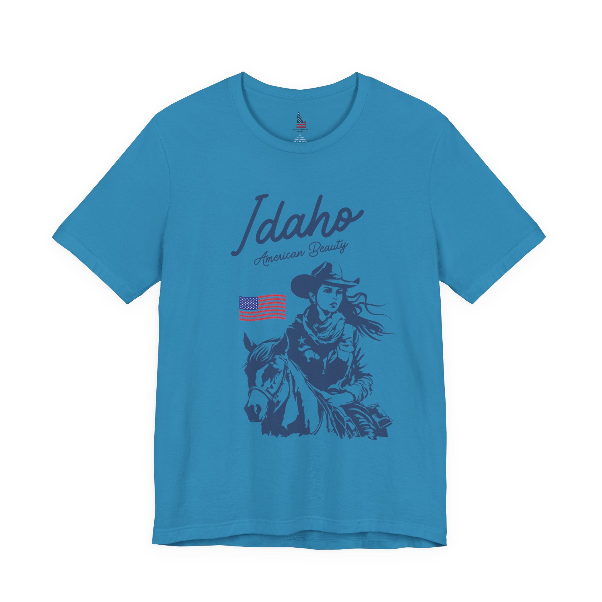Idaho American Beauty Cowgirl Western T-Shirt