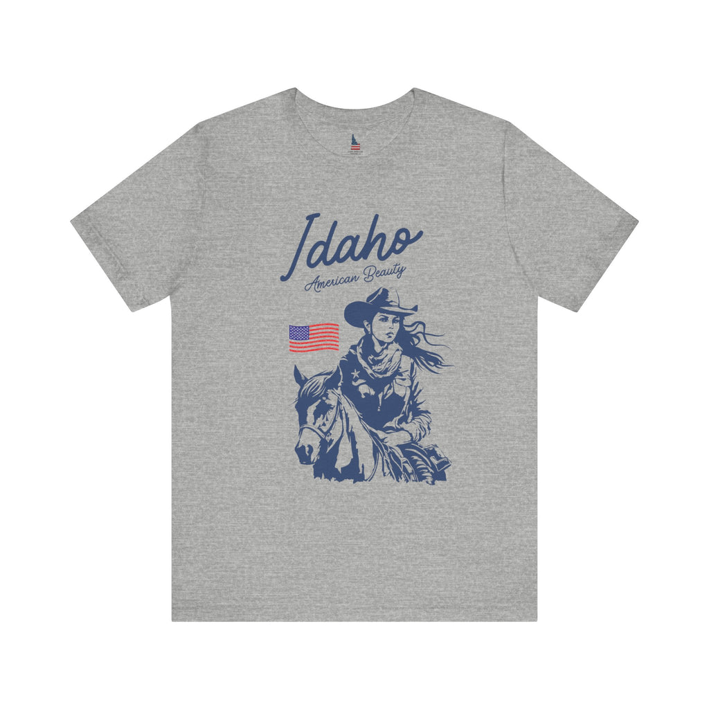 Idaho American Beauty Cowgirl Western T-Shirt