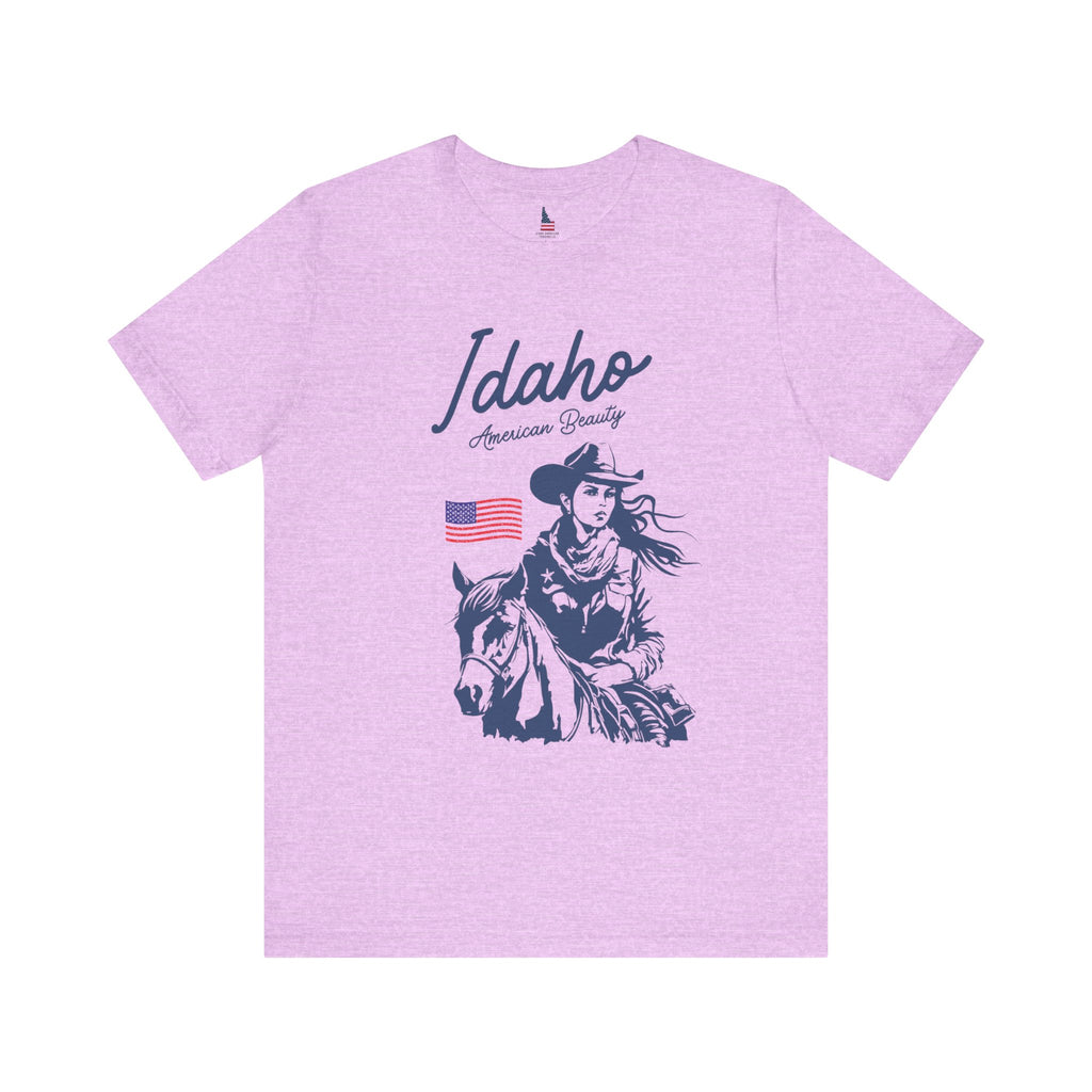 Idaho American Beauty Cowgirl Western T-Shirt