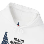 'Idaho American Patriot' Hoodie with Sleeve Logo