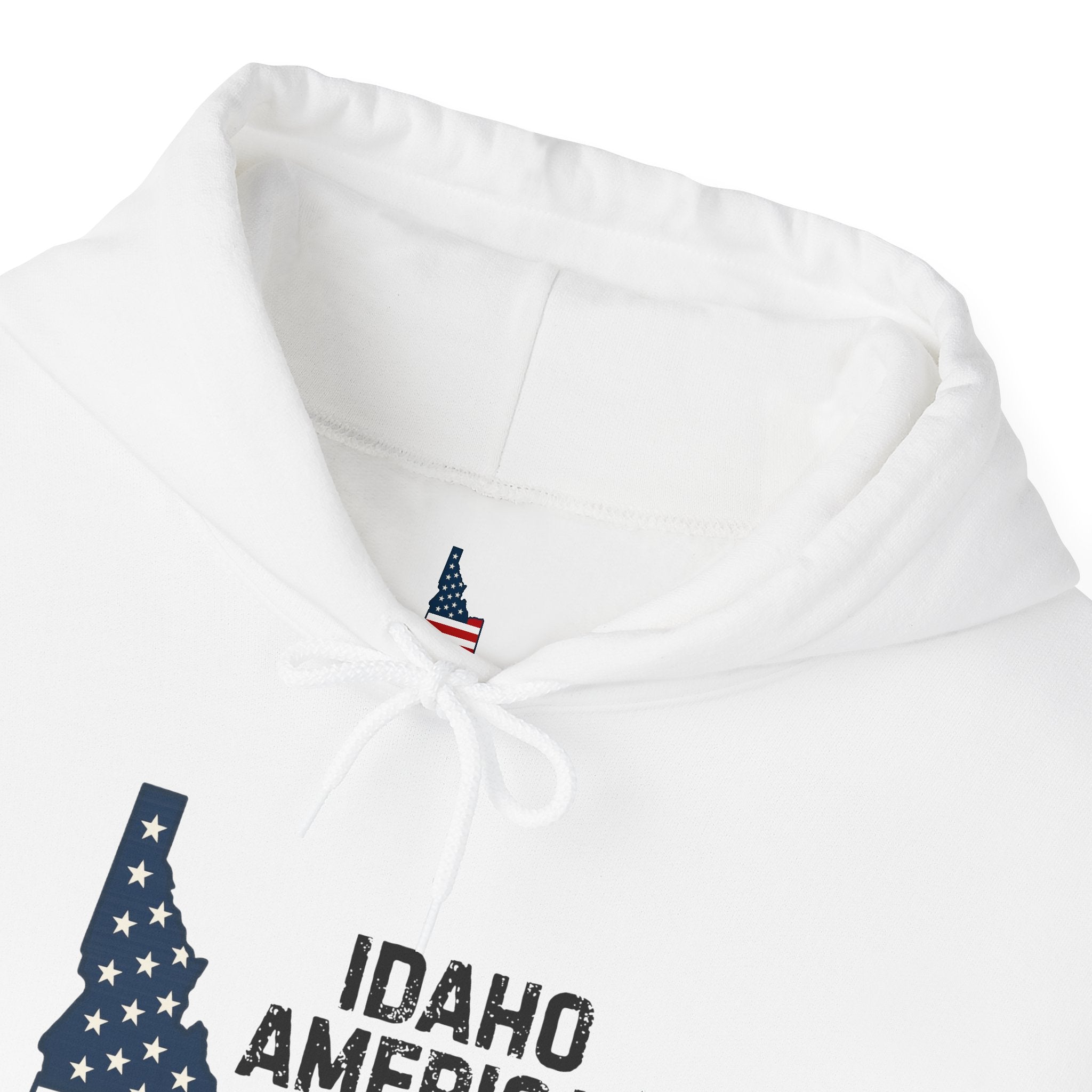 'Idaho American Patriot' Hoodie with Sleeve Logo
