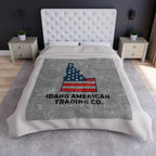 Idaho American Trading Co. Crushed Velvet Throw Blanket