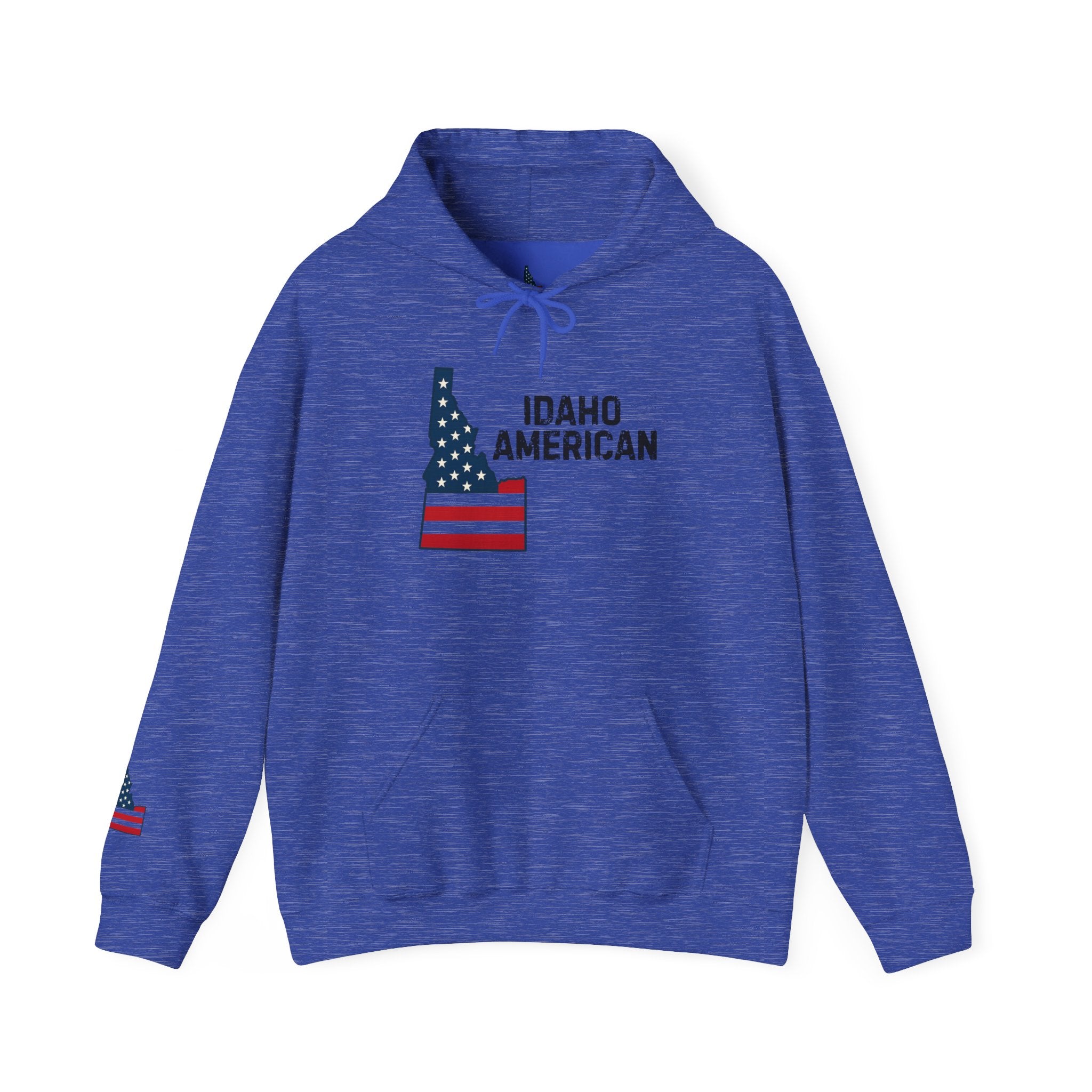 'Idaho American' Hoodie with Sleeve Logo