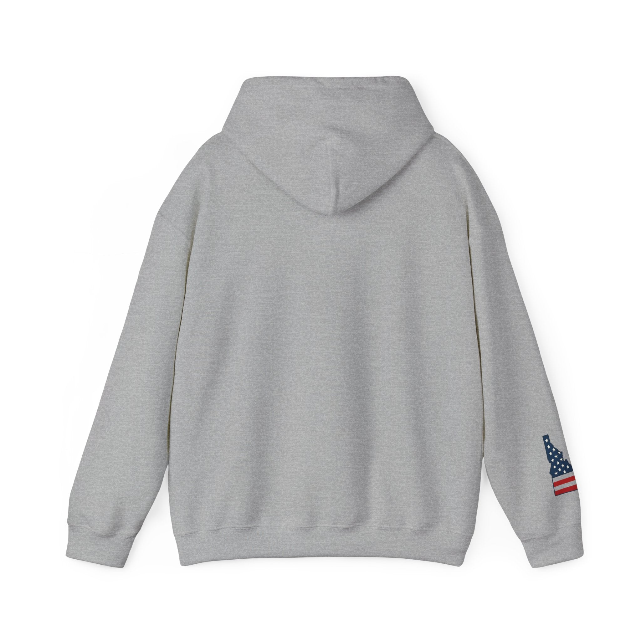 Idaho American Dad Hoodie with Sleeve Logo