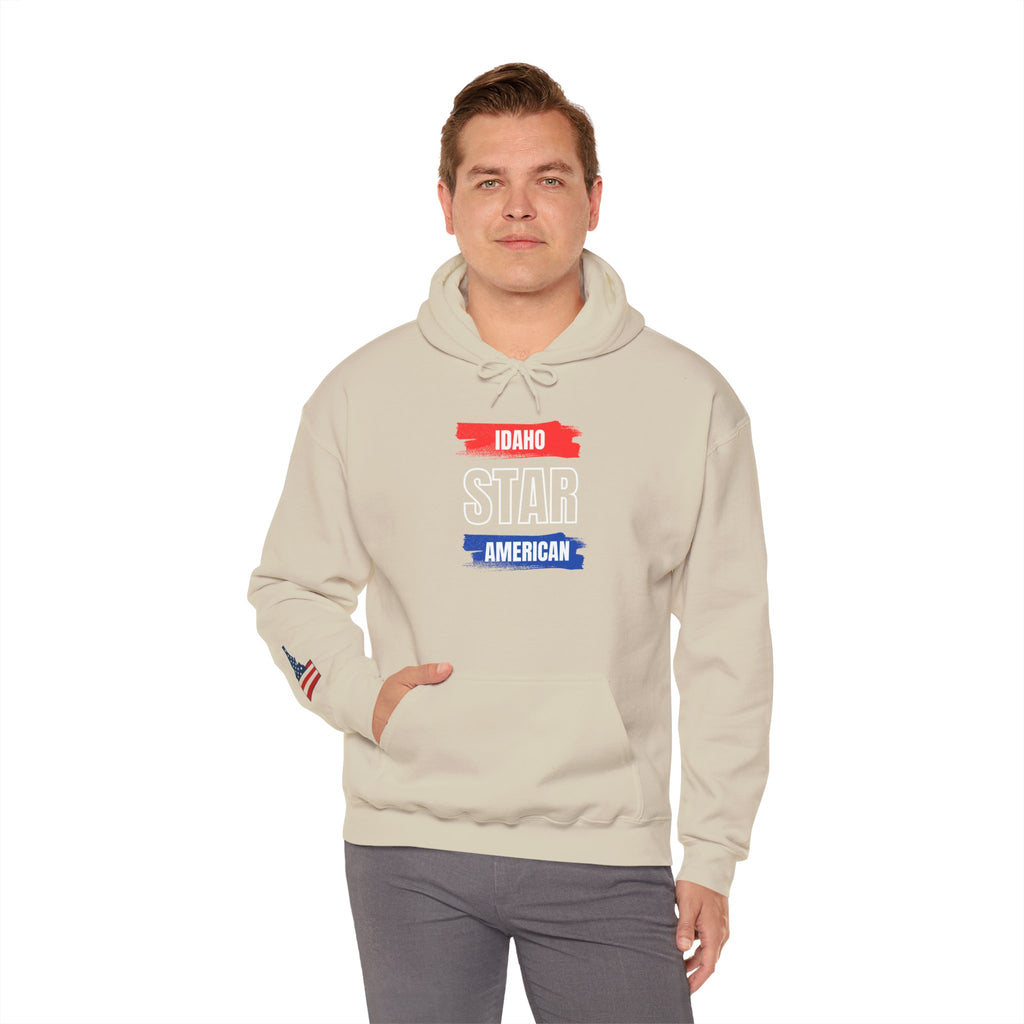 Idaho American 'Star' Hoodie with Sleeve Logo