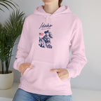 Idaho American Beauty Western Hoodie With Sleeve Logo