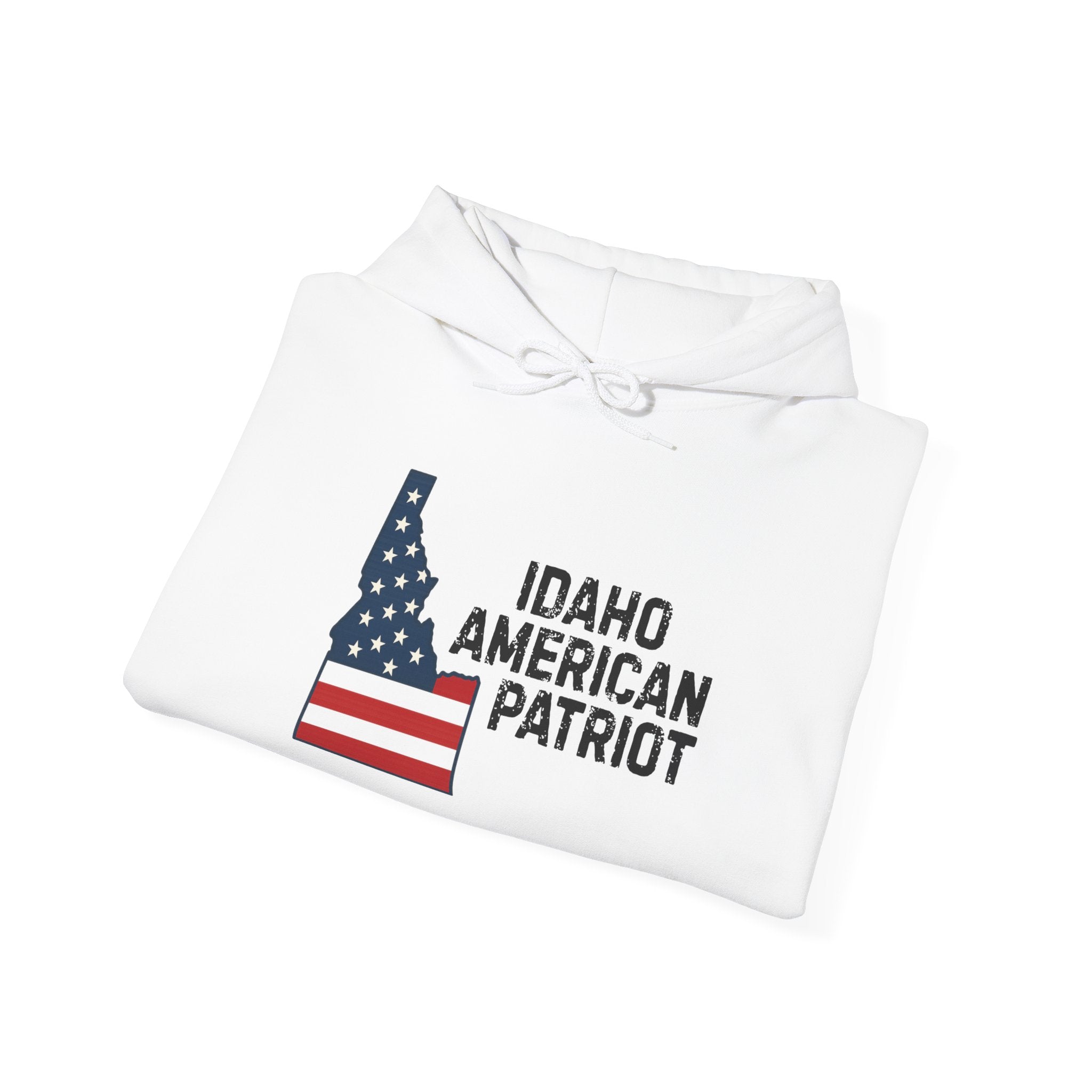 'Idaho American Patriot' Hoodie with Sleeve Logo
