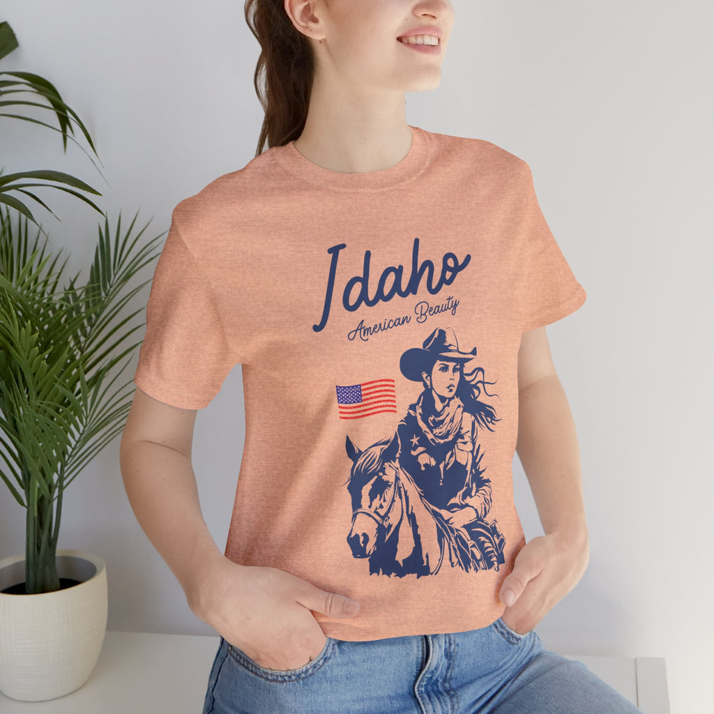 Idaho American Beauty Cowgirl Western T-Shirt