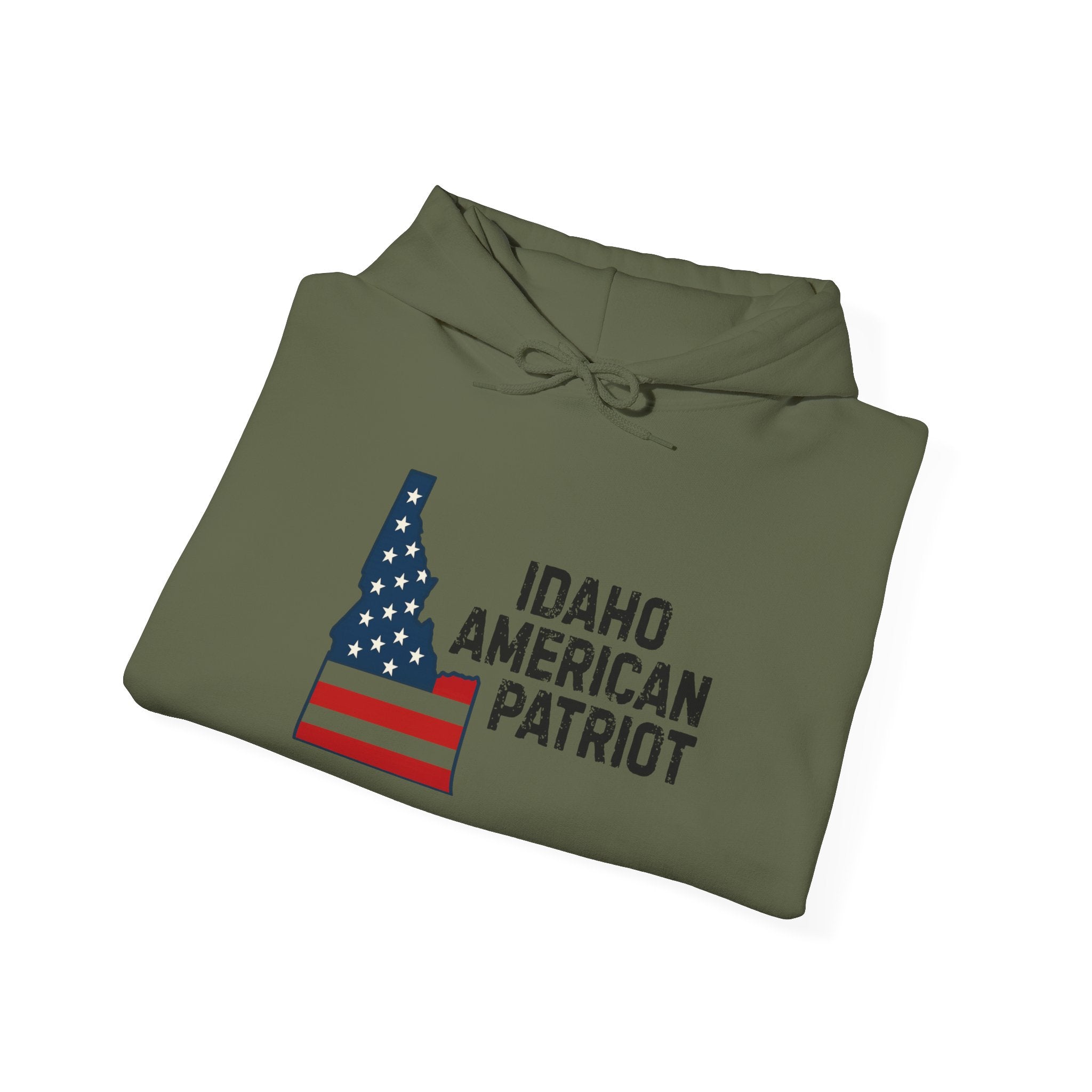 'Idaho American Patriot' Hoodie with Sleeve Logo