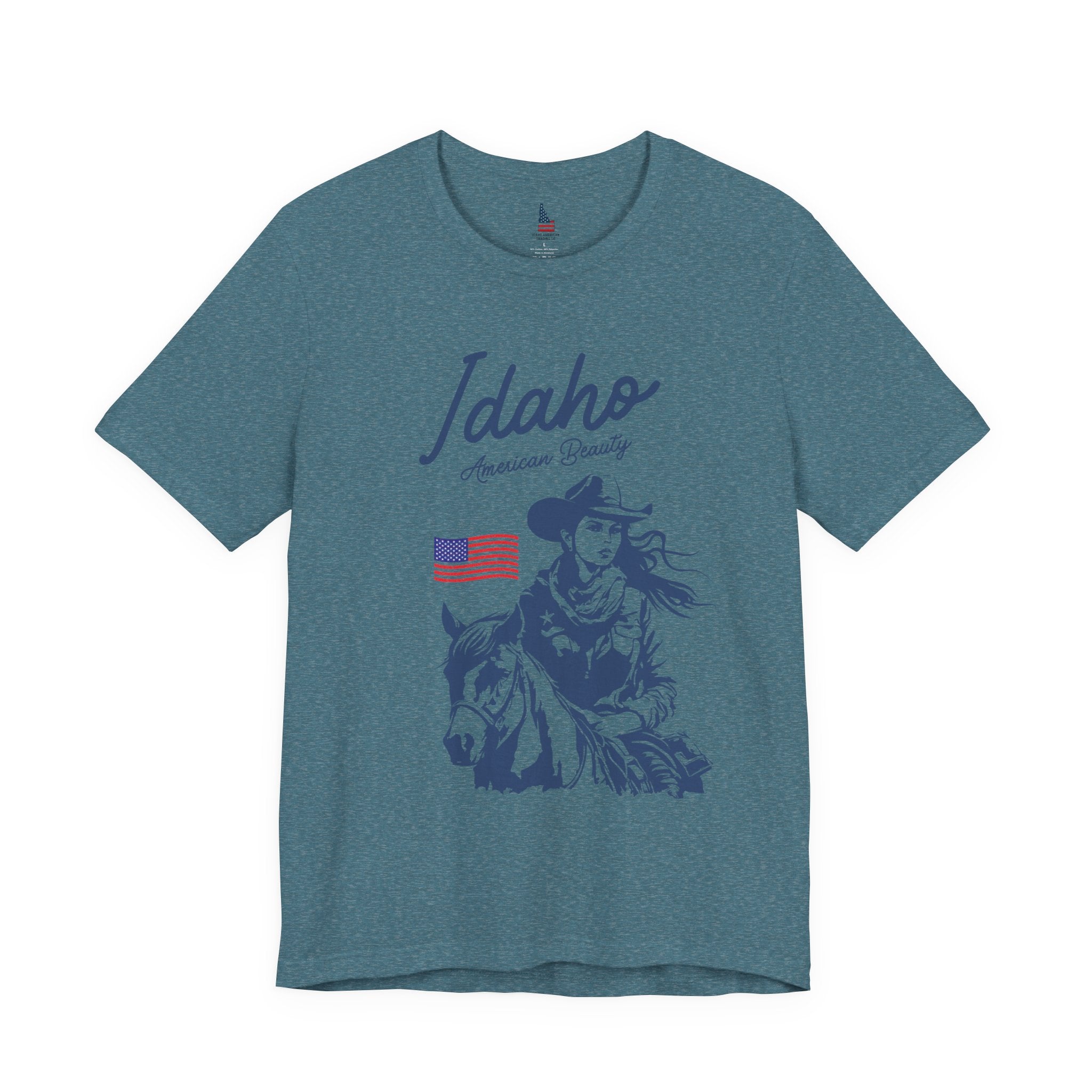 Idaho American Beauty Cowgirl Western T-Shirt