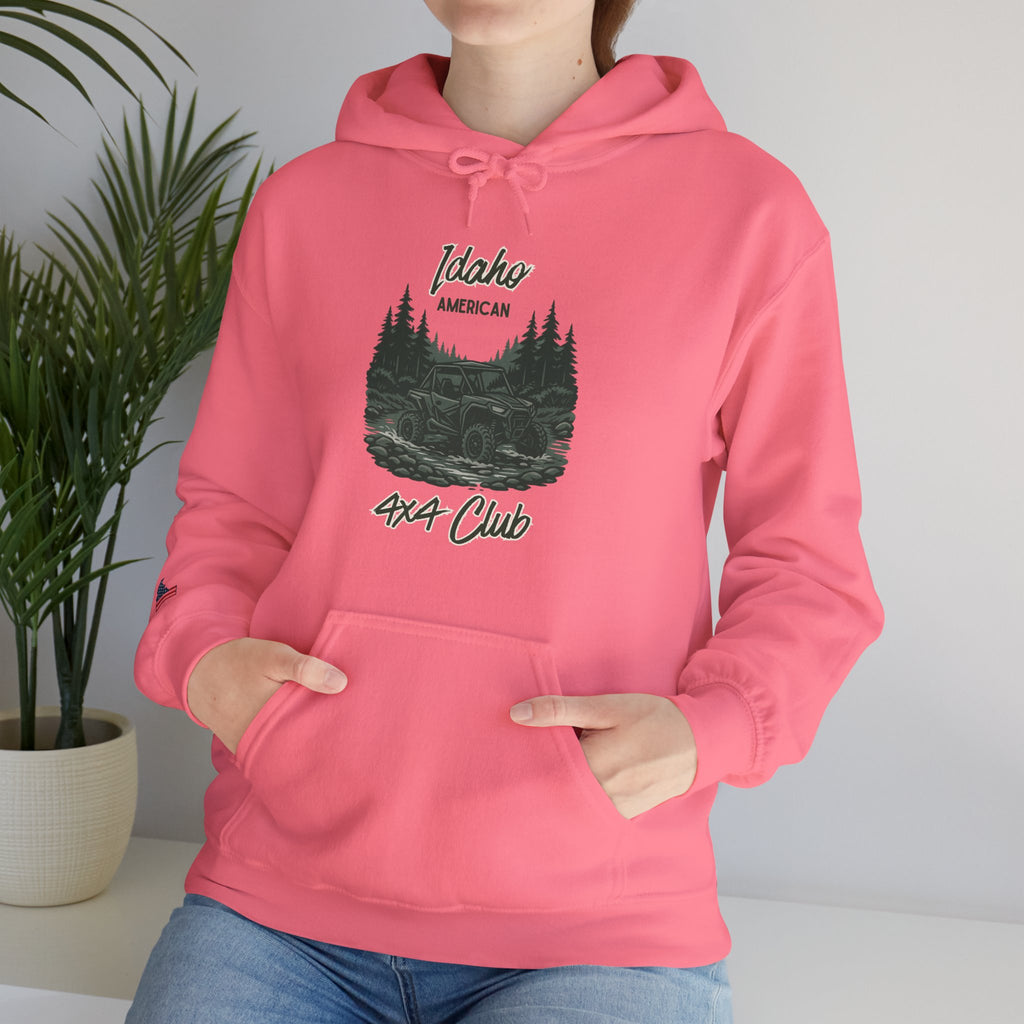 Idaho American 4x4 Club Hoodie with Sleeve Logo
