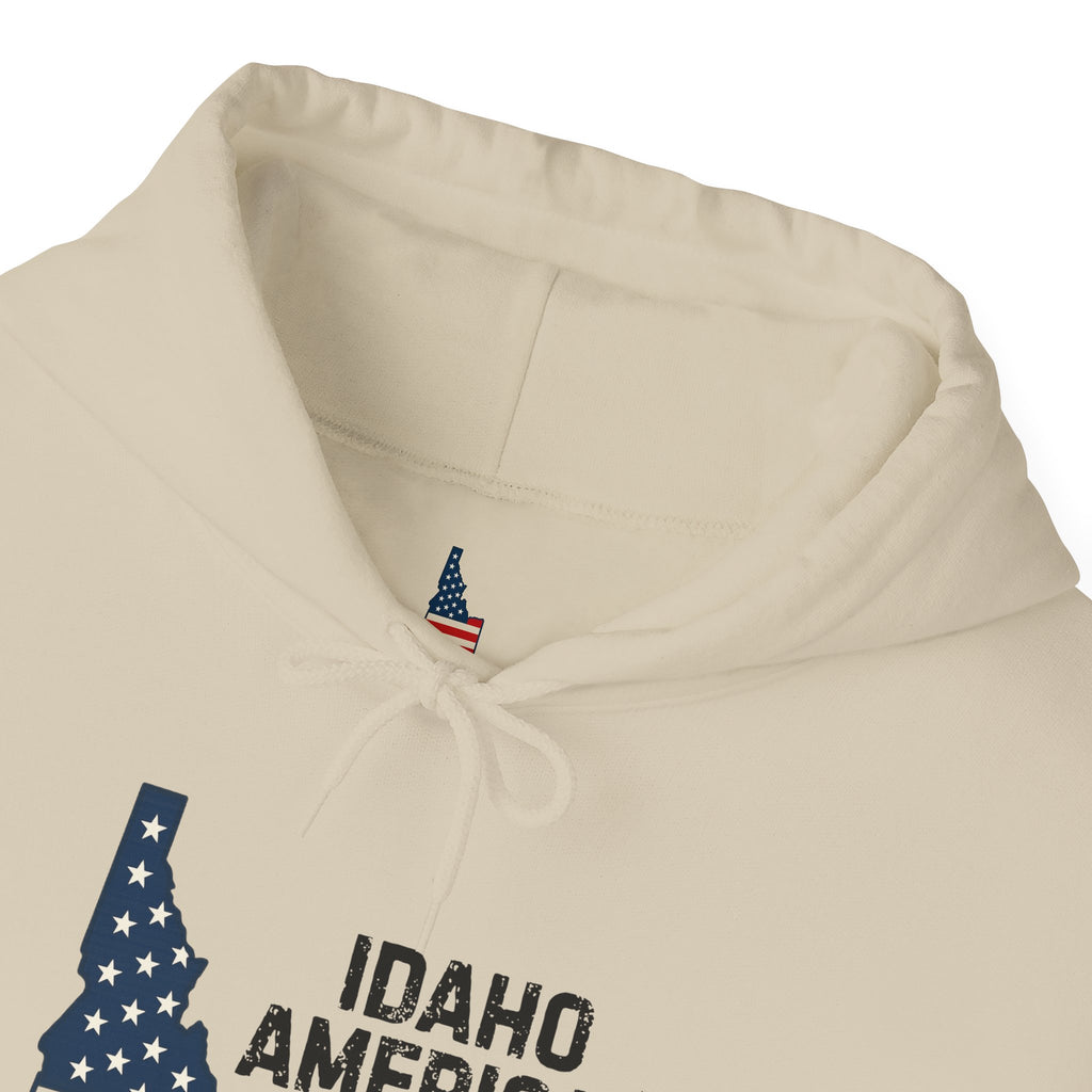 'Idaho American Patriot' Hoodie with Sleeve Logo