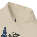 'Idaho American Patriot' Hoodie with Sleeve Logo