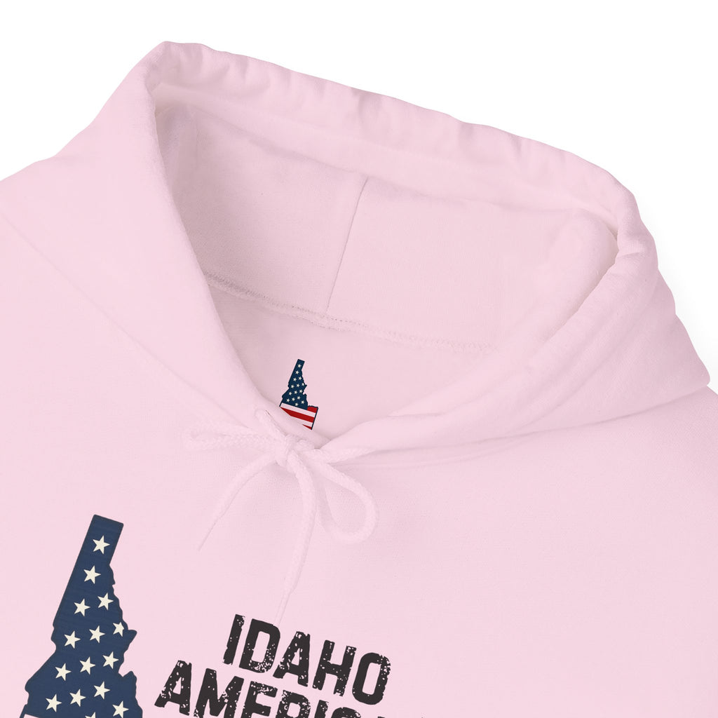 'Idaho American Patriot' Hoodie with Sleeve Logo