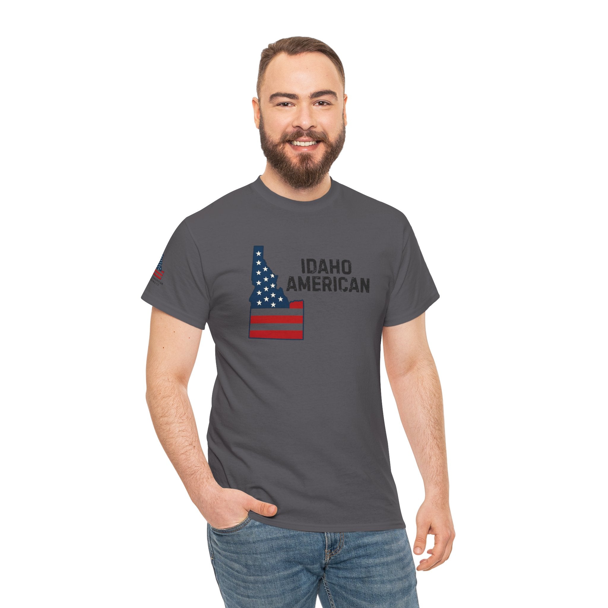 Idaho American T-Shirt with Sleeve Logo