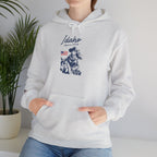 Idaho American Beauty Western Hoodie With Sleeve Logo
