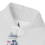 Idaho American Beauty Western Hoodie With Sleeve Logo