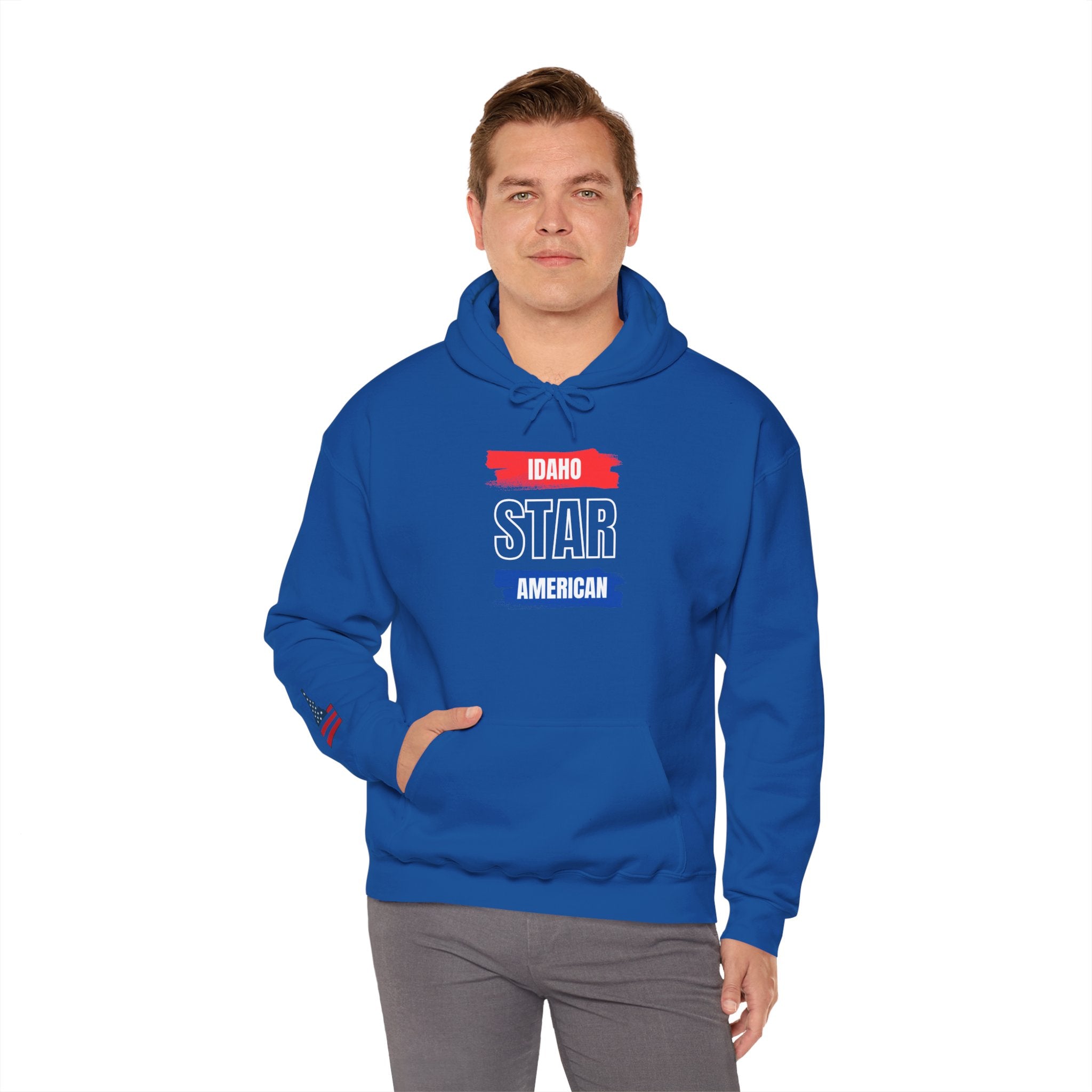 Idaho American 'Star' Hoodie with Sleeve Logo