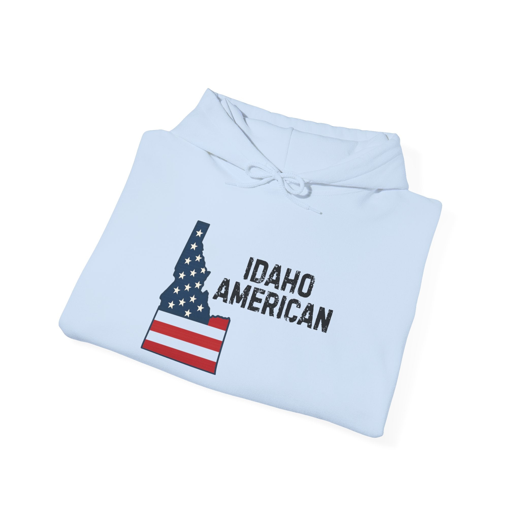 'Idaho American' Hoodie with Sleeve Logo