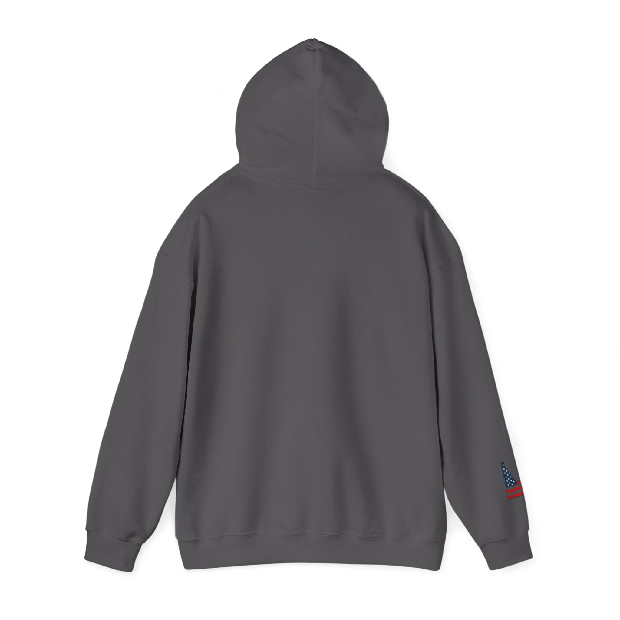'Idaho American' Hoodie with Sleeve Logo