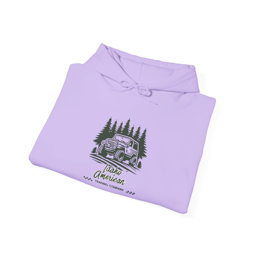 Idaho American Trading Co. Off-Roading Jeep Hoodie with Sleeve Logo