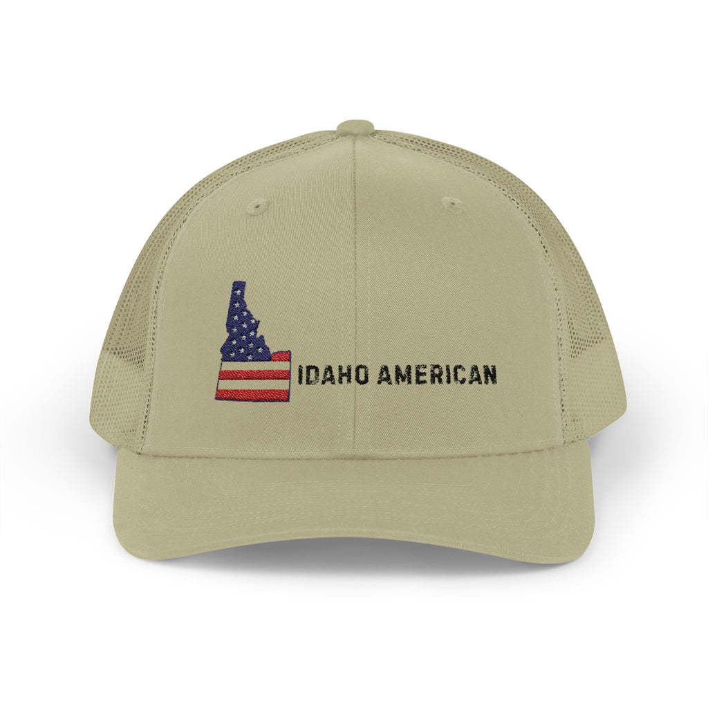 'Idaho American' Embroidered Snapback Trucker Cap