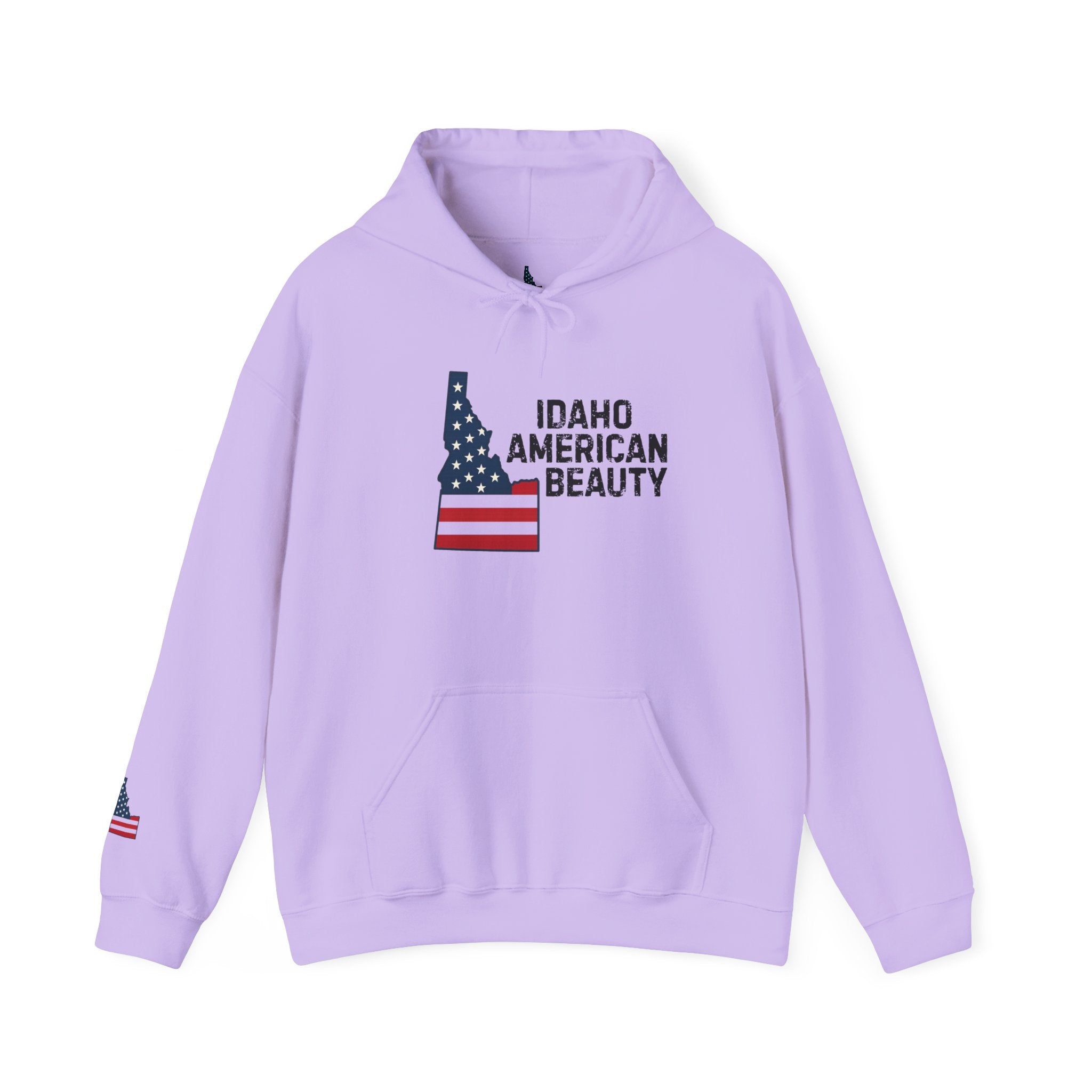 Idaho American Beauty Hoodie with Sleeve Logo