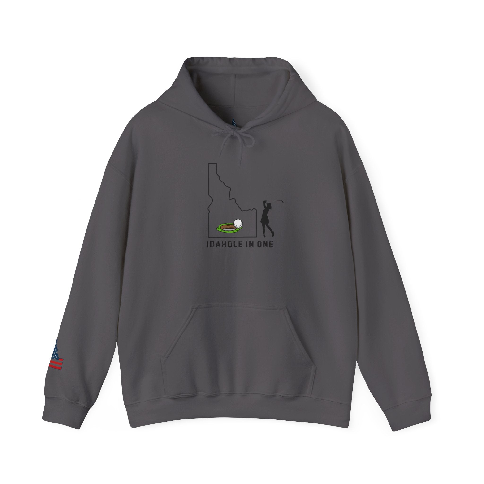 Idahole In One Women's Golf Hoodie With Sleeve Logo