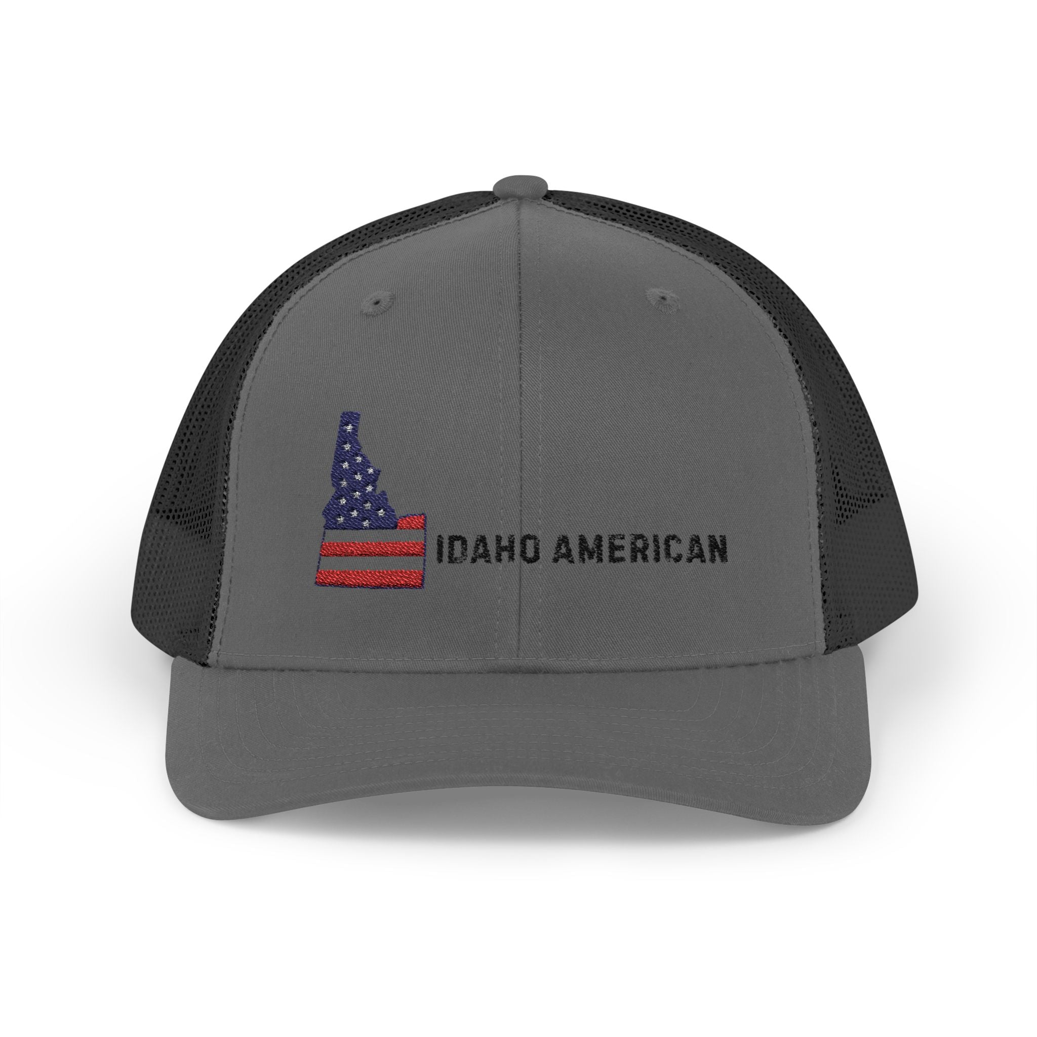 'Idaho American' Embroidered Snapback Trucker Cap