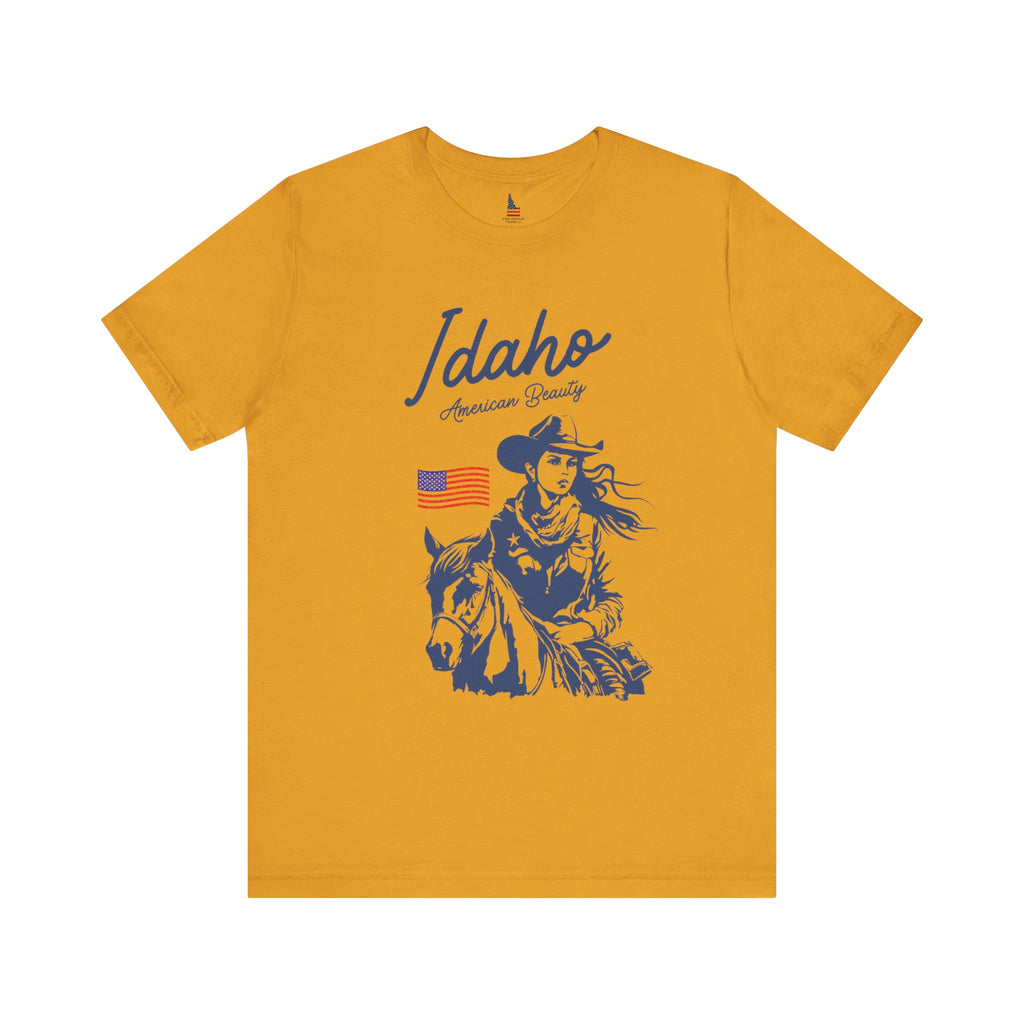 Idaho American Beauty Cowgirl Western T-Shirt