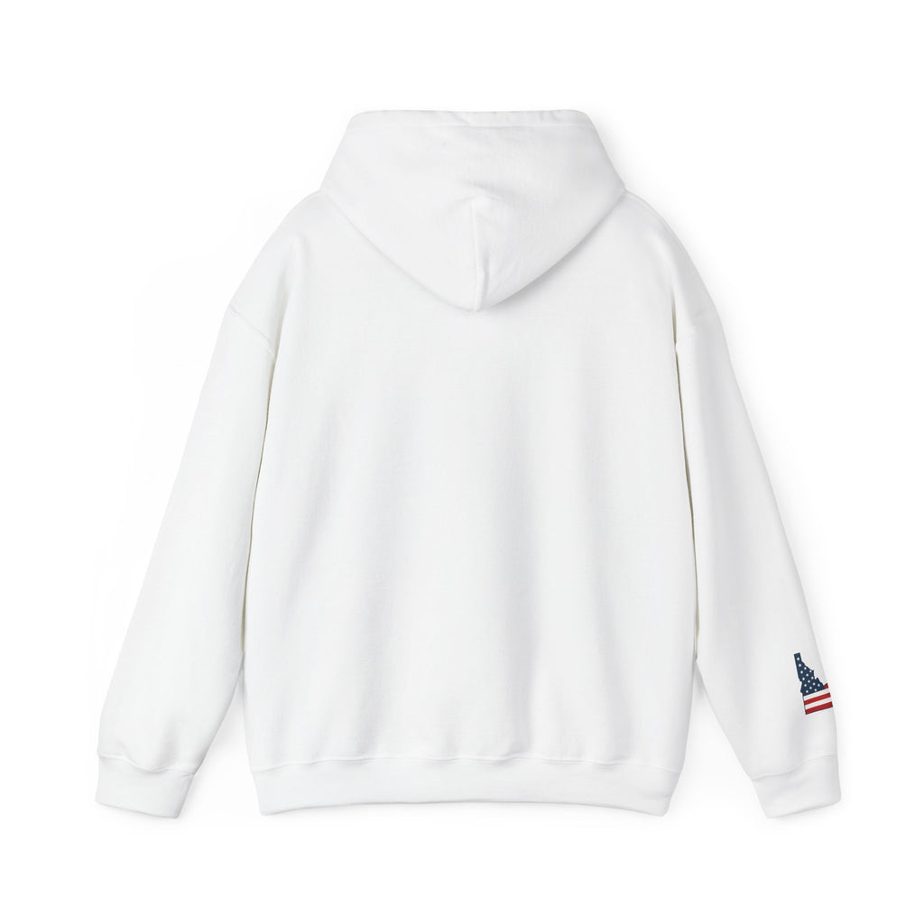 'Idaho American Patriot' Hoodie with Sleeve Logo