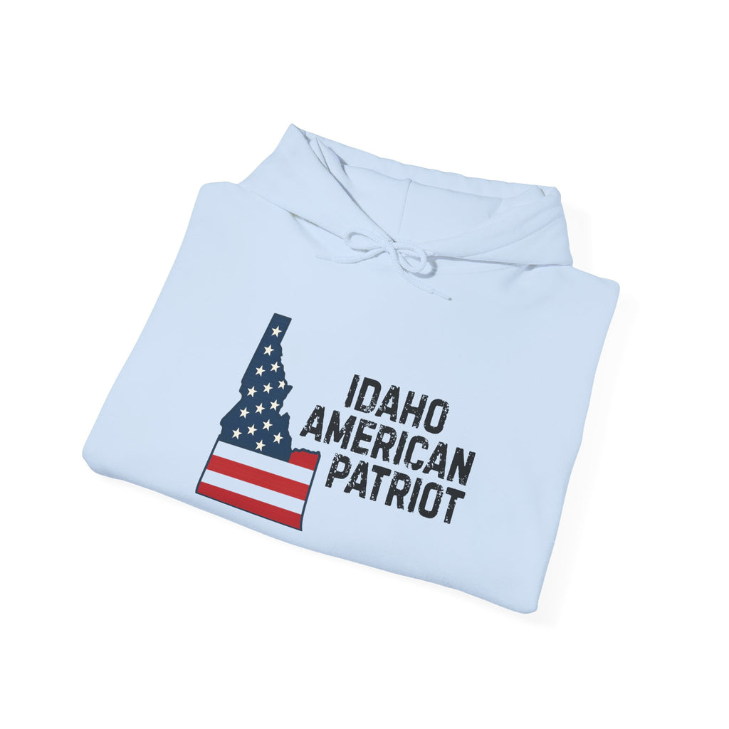 'Idaho American Patriot' Hoodie with Sleeve Logo