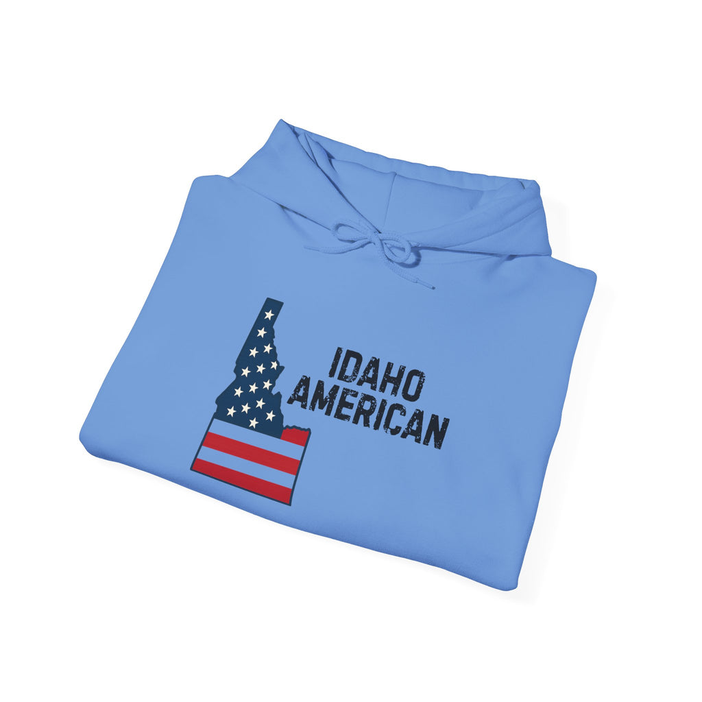 'Idaho American' Hoodie with Sleeve Logo