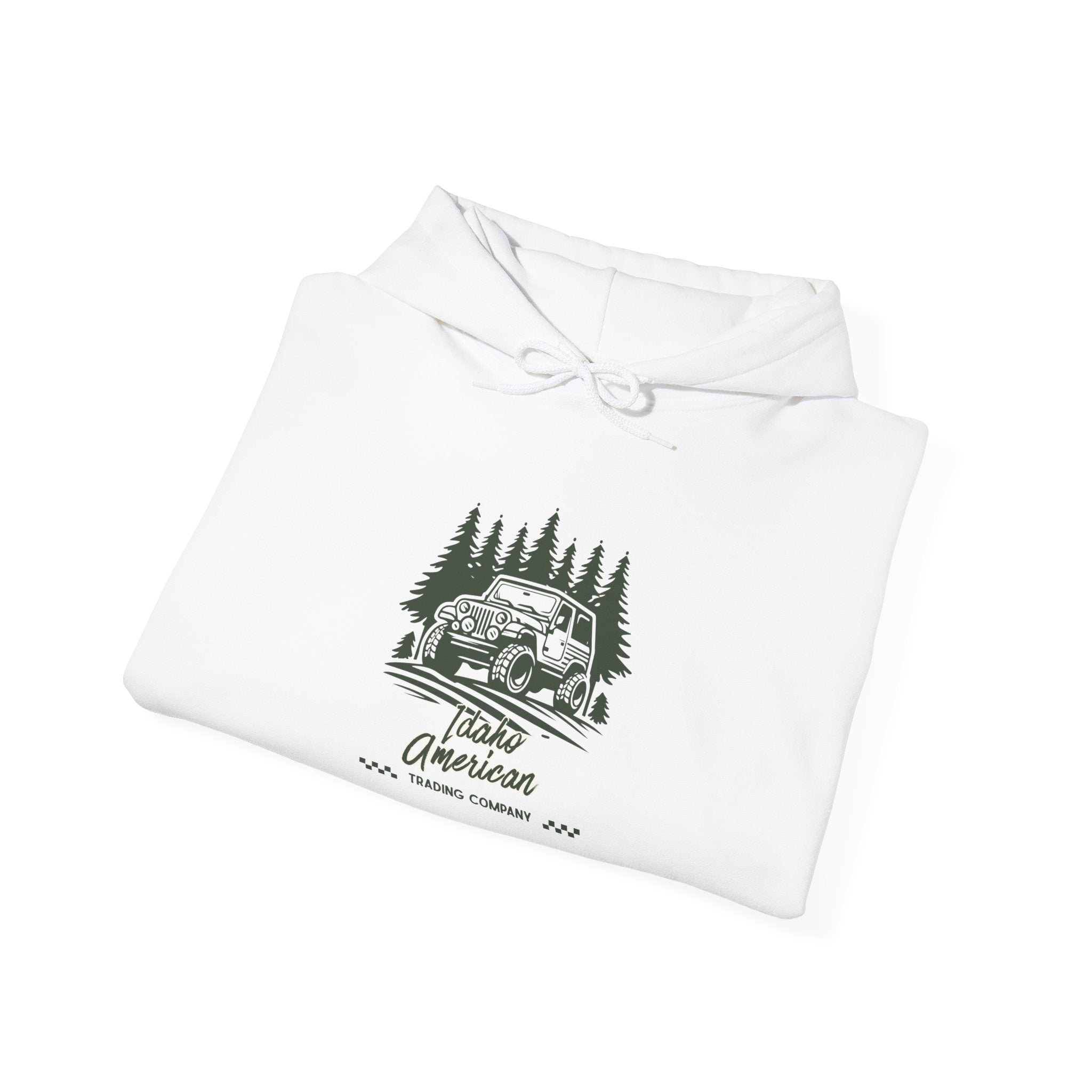 Idaho American Trading Co. Off-Roading Jeep Hoodie with Sleeve Logo