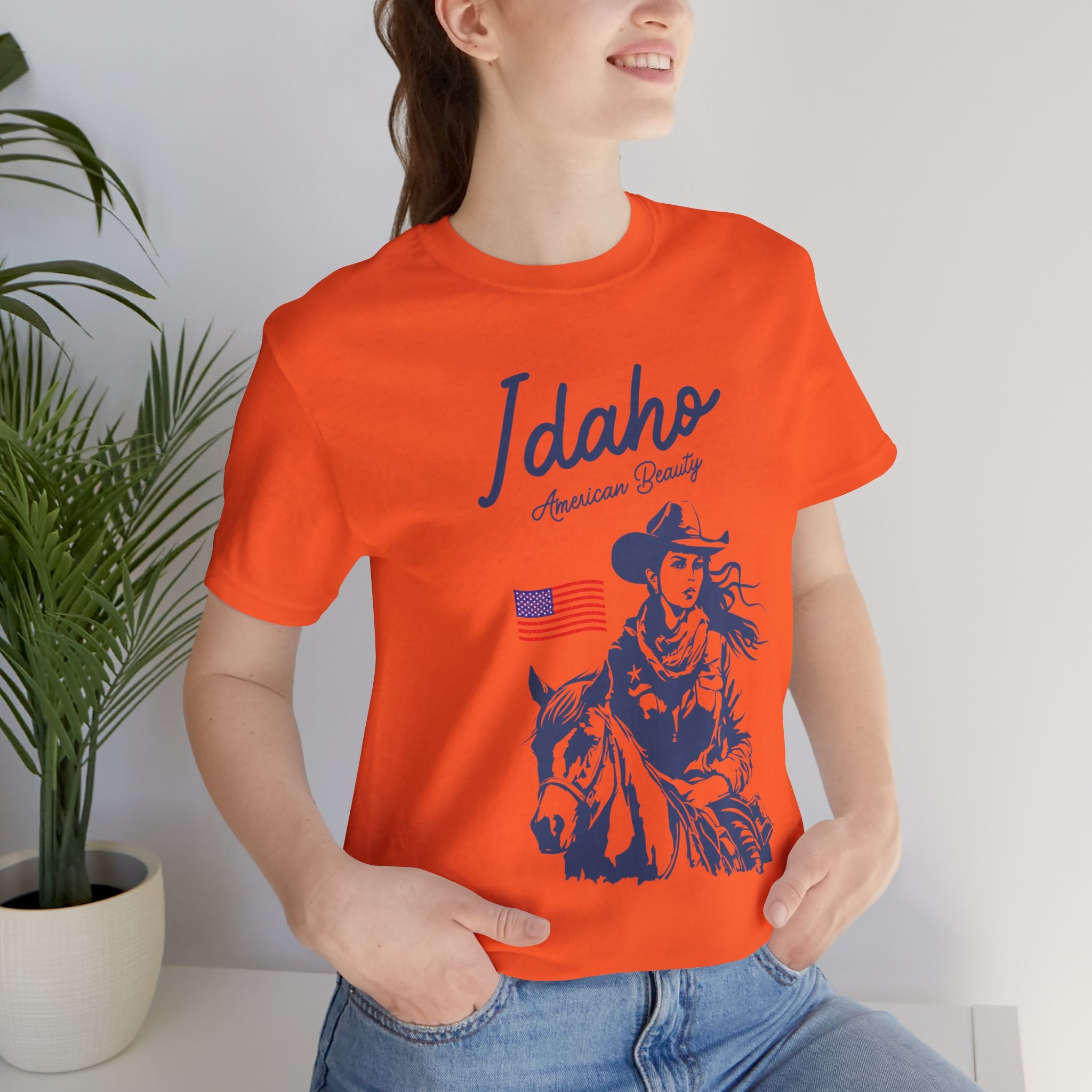 Idaho American Beauty Cowgirl Western T-Shirt