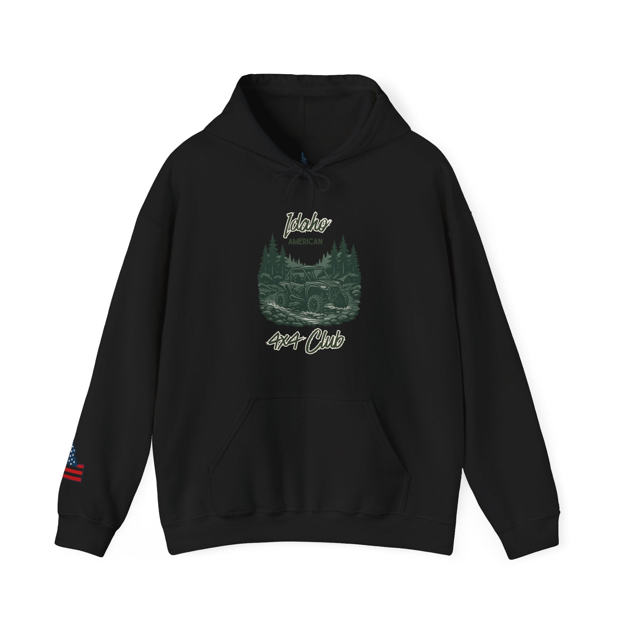 Idaho American 4x4 Club Hoodie with Sleeve Logo
