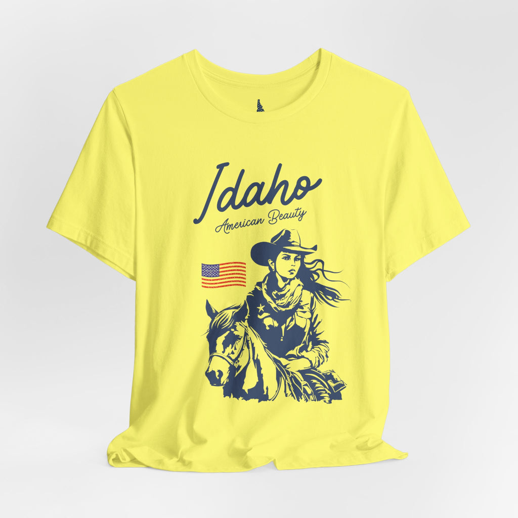 Idaho American Beauty Cowgirl Western T-Shirt