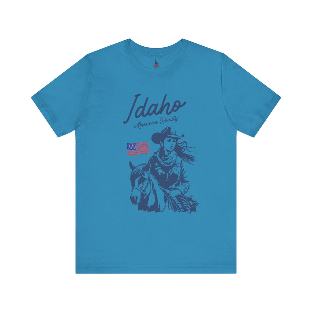 Idaho American Beauty Cowgirl Western T-Shirt