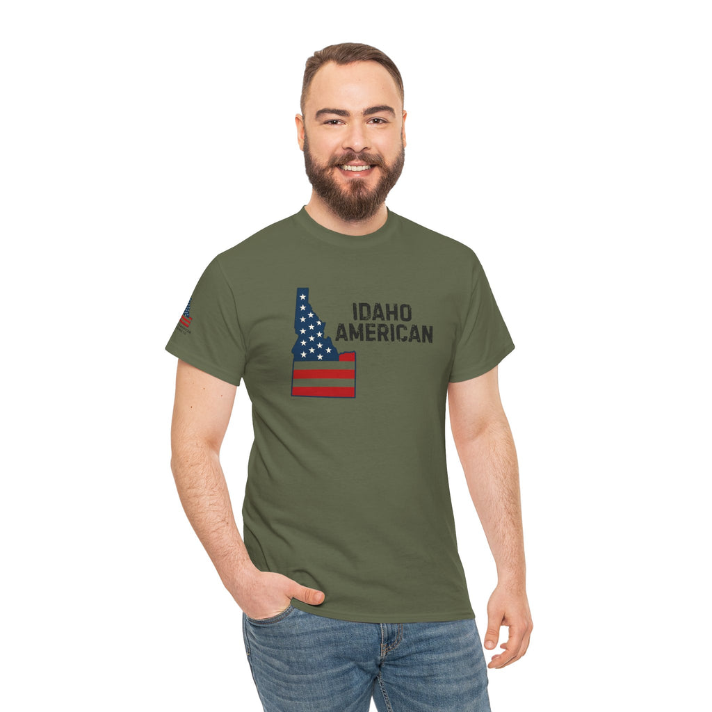Idaho American T-Shirt with Sleeve Logo