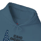 Idaho American Beauty Hoodie with Sleeve Logo