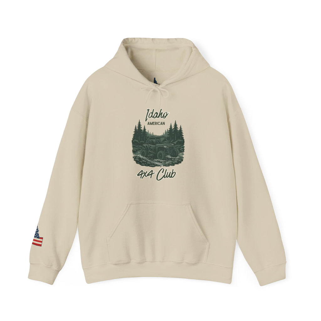 Idaho American 4x4 Club Hoodie with Sleeve Logo
