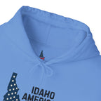'Idaho American Patriot' Hoodie with Sleeve Logo