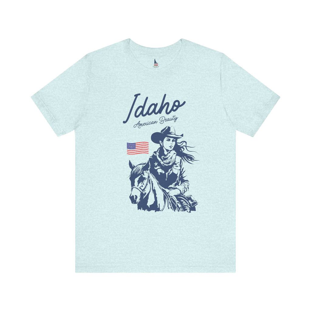 Idaho American Beauty Cowgirl Western T-Shirt