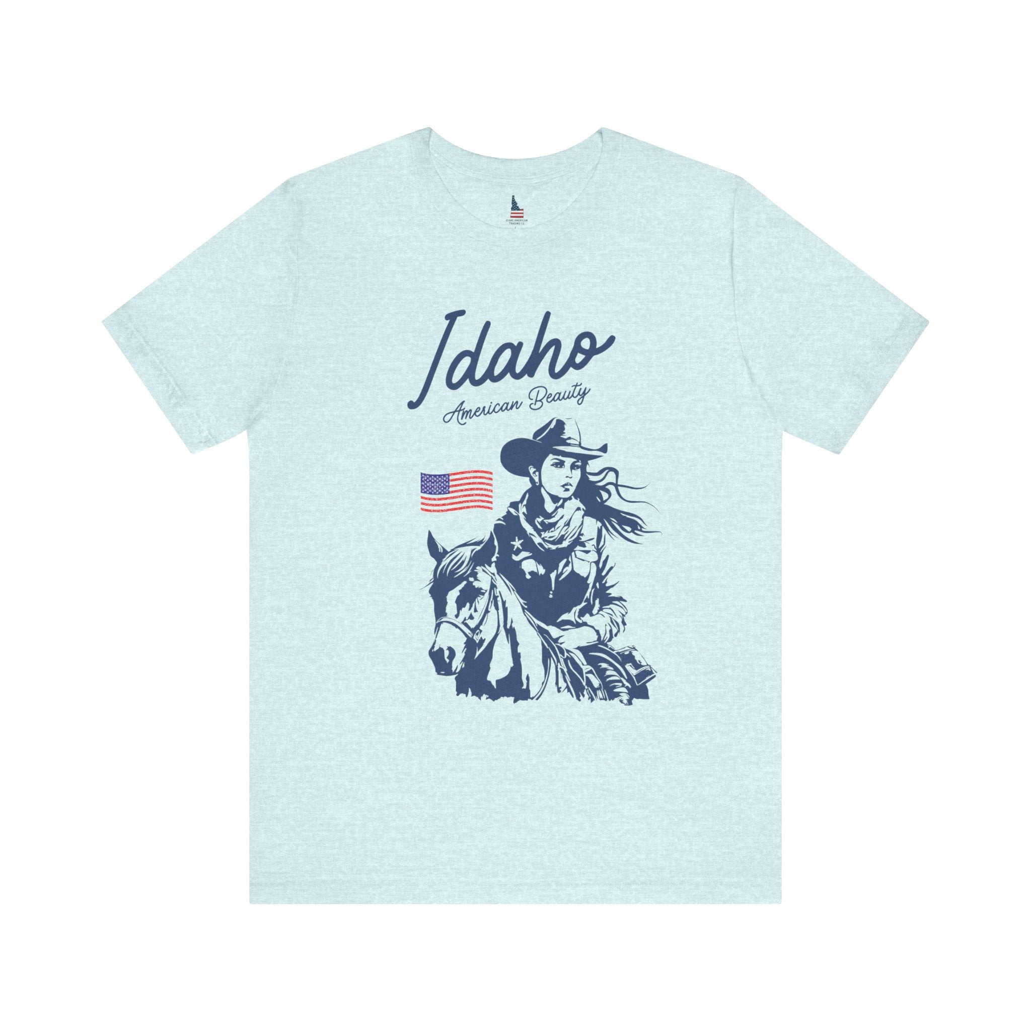 Idaho American Beauty Cowgirl Western T-Shirt