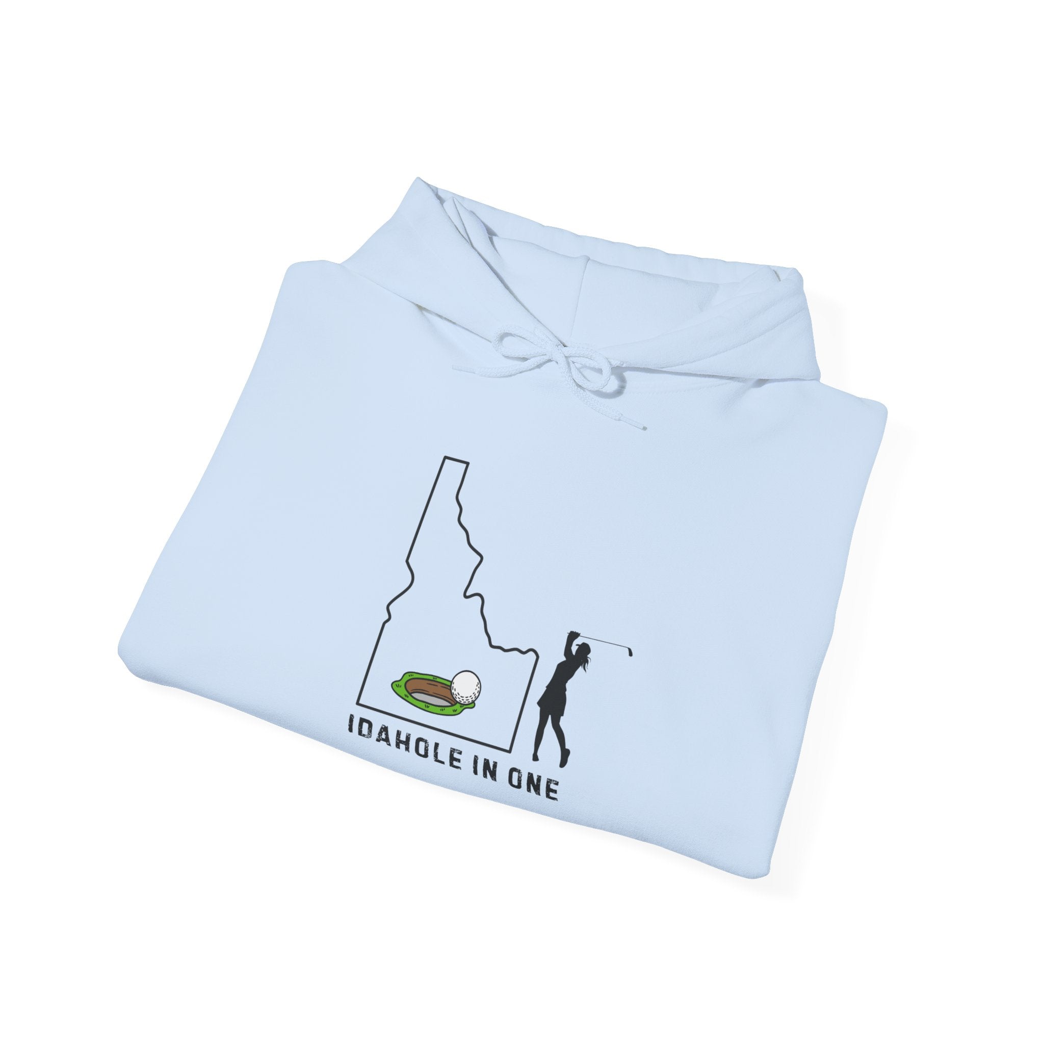 Idahole In One Women's Golf Hoodie With Sleeve Logo