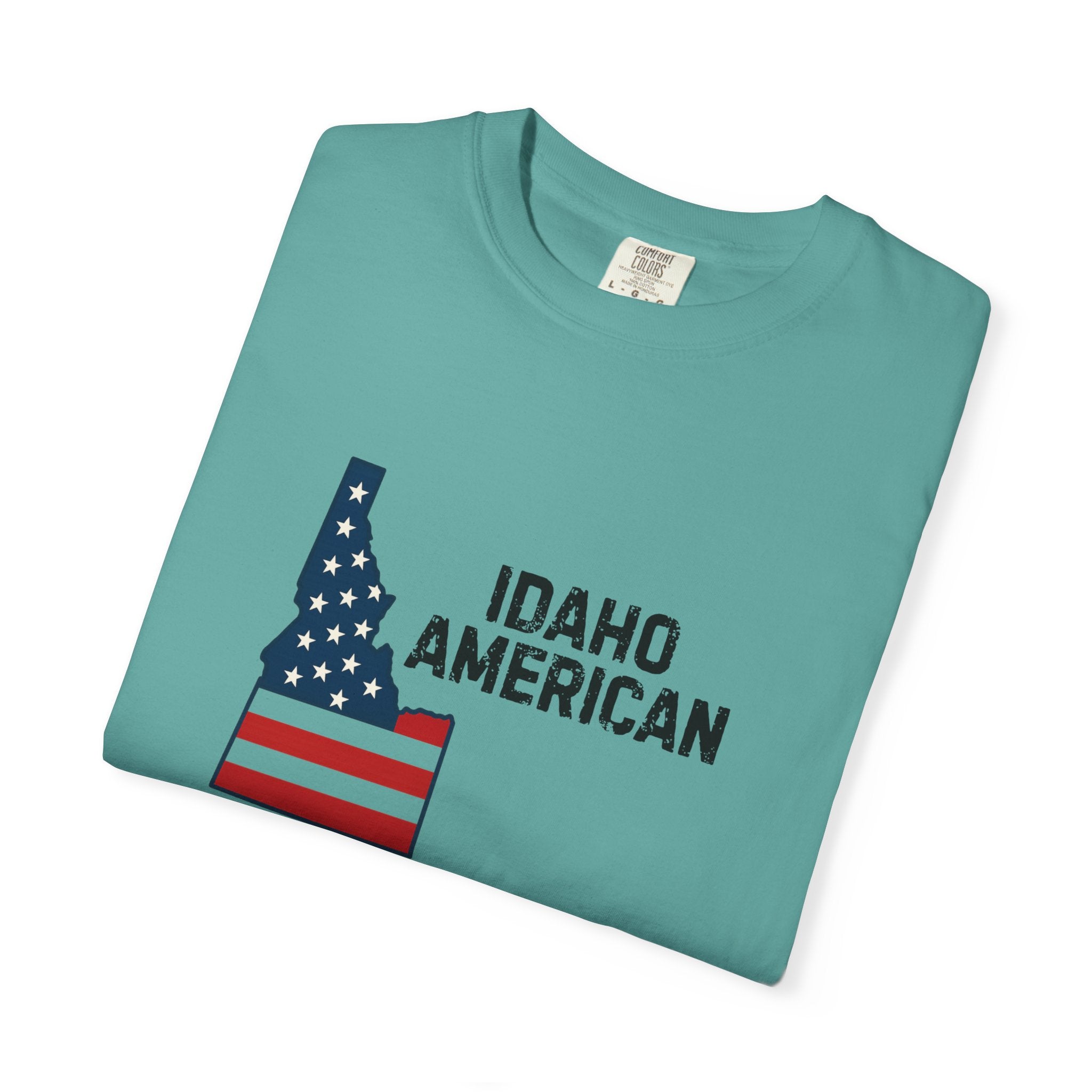 Idaho American T-Shirt with Logo on Back