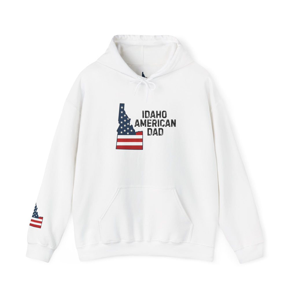 Idaho American Dad Hoodie with Sleeve Logo