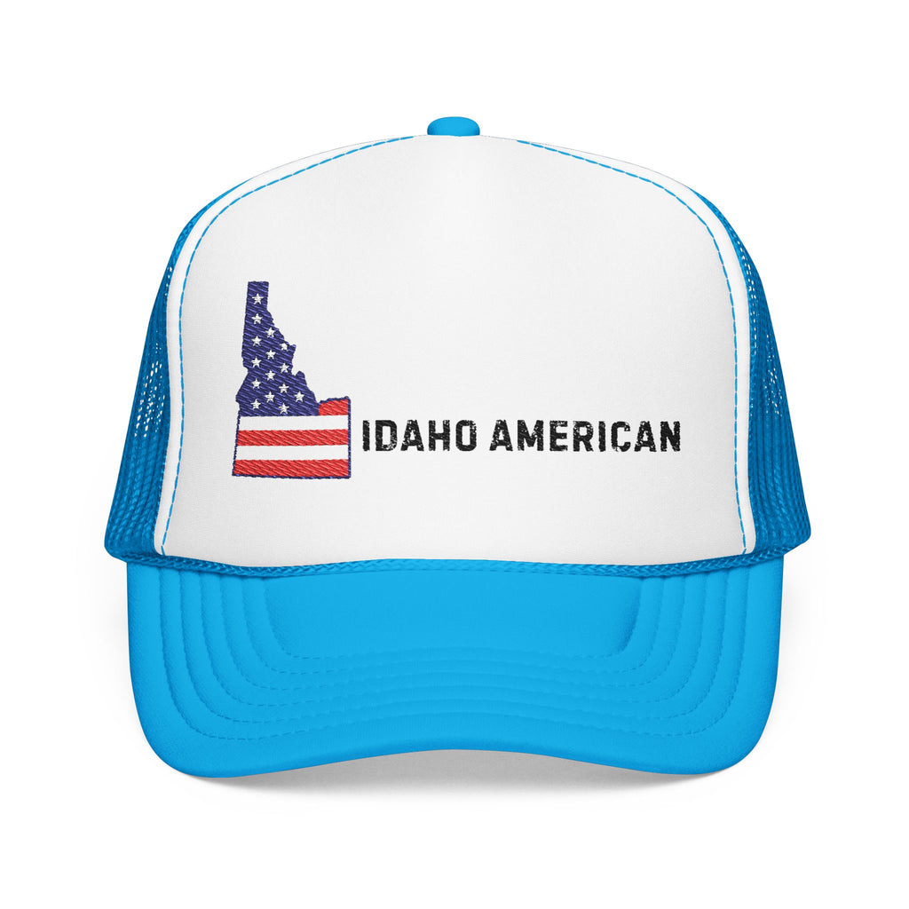 Idaho American Embroidered Trucker Hat